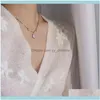 Sautoirs Pendentifs BijouxChokers Style Coréen Simple Chaîne En Or Imitation Perle Perles Pendentif Collier Femmes Fille Élégant Colliers Ras Du Cou