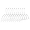 Hangers & Racks 77JF 10pcs Plastic For Clothes Seamless Clothing Drying Rack Suit Coat Hanger Hanging Jacket Dress Shirt Closet Space