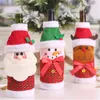 Christmas Wine Bottle Cover Champagne Sweater Santa Reindeer Snowman Xmas Party Decorations Table Ornaments XBJK2109