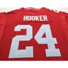 Chen37 Goodjob Men Youth Women #24 Hooker Malik Ohio State Buckeyes Jersey Size S-5xl ou personalizado qualquer nome ou número Jersey