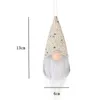 Décoration de Noël Gnome en peluche poupée pendentif arbre de Noël suspendu ornement nouvel an enfants cadeaux fête approvisionnement XBJK2109