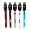 Hot Twist Battery Slim Vape Pen 350mAh Bottom 3.3-4.8V Förvärm VV-batterier med USB-laddare för 510 tjock oljekassett Hög kvalitet