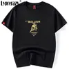Chinese Style Embroidery Casual Cotton T-shirt Men's Short Sleeve Tops Street Summer Tees