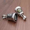 Hänge halsband viking kompass rostfritt stål tillbehör keltisk knut retro odin triangel valknu titanium bell hip hop smycken248z