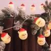 Cuerdas 1,5 m / 3M Encantador de Santa Claus Muñeco de nieve LED luces de cadena impermeable Árbol de Navidad Año de vacaciones Decoraciones de fiesta Guirnalda