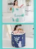 Bathing Tubs & Seats Bath Barrel Household Foldable Adult Thermal Insulation Body Thickening Tank Hip Pot Sweat Steam Artifact