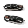 3 sztuk Jet Black FOB Remote Key Case Key Cover Zmodyfikowany Key Shell Wymień Refit Porsche Boxster Cayman 911 Panamera Cayenne Macan