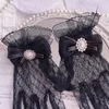 Five Fingers Gloves Women Lace Ladies White Wrist Large Bow Knot Marriage Glove Party Cosplay Accessories Short Tulle