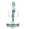 Bong stile globo Narghilè Dab Rig Pipa ad acqua 5,7 pollici Riciclatore gorgogliatore con ciotola di vetro tubo dell'olio figura della terra