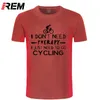 REM Arrival Men Summer Fashion T Shirts Biker Cycle printed O-neck -shirts Male Short-sleev shirts 210629