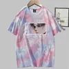 2021 Hot Anime Attack on Titan Print Fashion Round Neck Tie Dye T-shirt Man and Woman Y0809