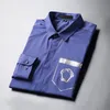 Luxe Ontwerpers Overhemd Herenkleding Mode Maatschappij Zwarte Heren Effen Kleur Business Casual Heren Lange Mouw M-3XL #0122245