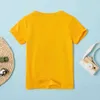 Summer Baby Toddler Boy Adorable Excavator Print Tee Bo Tops Short-Sleeve Round-Collar 210528
