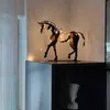Home Decor Metall Dreidimensionale Openwork Adonis-Horse Skulptur Pferd Skulptur-adonis Desktop Dekorative Ornamente 211101