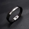 pulseiras de pulseira de pulseira puxinho em branco Bra￧a de fivela de a￧o inoxid￡vel para homens j￳ias de moda de moda e arenoso