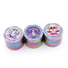 Wholesale 3D newest design insect smoking tobacco grinder 52mm 4layer colorful rainbow zicn metal animal herb grinders