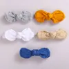 40pc/lot baby girls top knotted headband Infant hair accessories rabbit bunny ear bows born Cotton Turban Toddler Po Props