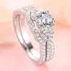 anillos de boda de diamante puro