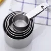 5pcs/Set Stainless Steel Measuring Spoons Tool Coffee Powder Spoon Measurings Cup Kitchen Scale Pastry Baking balance cuisine