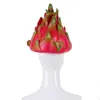 Festival Masquerade Natale Dress Up Simulazione Puntelli Divertente Costume Ball Cosplay Cap Cappello da festa Dragon Fruit Silicone carino SH19099476513