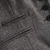 ZA冬最新の格子縞のショートカジュアルスーツBlazer College Styleレトロな灰色の女性のジャケットのオフィスの女性の女性211006