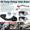 Oljepump Pickup Girdle Tube Endform Hold Down Brace Retainer Uppdaterad 2 Bolt för 97-14 LS Motor LS1 LS3 LS2 pqy-ofg36