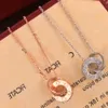 Trinity series Factory direct s luxury diamonds Pendant necklaces 2021 new brand designer Top quality popular Lettering 18k br298a