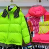 Men's Down Parkas Designer Mens Coat Fashion Print Fluorescent Color Double -Side Swide stack Stack