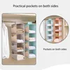 Förvaringslådor fack med flera lager fällbara hängande kläder arrangör garderobsskåp för underkläder rack
