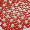 azulejos de pared de mosaico rojo