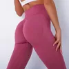 Yüksek Bel Dikişsiz Kadın Yoga Pantolon Kabarcık Bupush Up Spor Tayt Spor Salonu Spor Sıkıştırma Tayt Egzersiz Koşu Pantolon