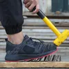 New Steel Toe Cap Homens Trabalho Sapatos de Segurança Sapatilhas Luz Peso Confortável Botas Masculinas Respirável Sapato Ao Ar Livre Roxdia Marca RXM168 210315