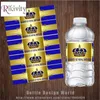20 pcs Custom Gold Crown Prince Water Bottle Wine Labels Candy Bar wrapper Boys Baby shower Birthday party decoration Y201006