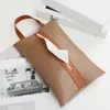 Auto Organizer Toilet Tissue Box Lederen Lade Opknoping Creatieve Zachte Doek Cover Simple Color Matching Bag