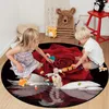 Carpets Rose Flower Swan Lake Reflection Round Rug For Living Room Home Decor Kids Children's Bedroom Area Rugs Mats