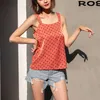 Fashion Polka Dot Summer Tank Top Casual Sleeveless Backless Streetwear Female Tops Camisoles Plus Size W184 210526