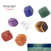 Naturale 7 colori/Set Yoga Energy Stone Chakra Cristalli di guarigione Reiki irregolari Lucido Individuale