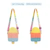 Bubble Toy Bag Decopression Toy Silica Ice Cream Cloud Rainbow Style Hot Push Bubbles Crossbody High Quality