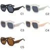 Moda Mulheres Óculos de Sol Simples Simples Rã OctoGonal Olhos Estilo Óculos Grande Plástico Sólido Doces Quadro com Lentes Quadradas Unisex Óculos 5 cores Atacado