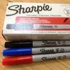 Sharpie 37002 Permanente marker Ultra Fine Point Oil Waterdichte Inkt Zwart Blauwe Paint Pen Sharpies S Pennen 210904
