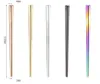 stainless steel chopsticks 5 colors square chopsticks flatware home hotel simple style tableware, High quality Chopstick