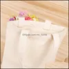 Storage Housekee Organization Home & Gardenblank Pattern Canvas Shop Bags Eco Reusable Foldable Shoder Handbag Cotton Tote Bag Wholesale Cus