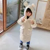 Enfant en bas âge manteaux chauds vêtements d'hiver longue doudoune coréenne enfants épais manteaux à capuche bébé garçons filles snowsuit veste d'hiver parkas H0909