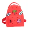 Customized Unique Shaped Useful Silicone school bags New Design Waterproof Silicone Backpack With Cute Candy Color 2pcs set big and small