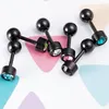 Brincos de pântano de cartilagem de cristal Ear piercing tragus helix barbell barra de brinco de aço inoxidável para homens homens corpora outras jóias