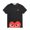 Limited Com Najlepsza Jakość Szary CDG DES Play Garcons Heart Krótki Rękaw Des Garcons Red Green Heart Play TEE