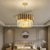 Lustres De Luxe K9 Cristal LED Lampes En Acier Inoxydable Base Galvanoplastie Plafond Lampe Suspendue Pour La Décoration De Salon