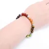 Bracelet en perles d'énergie de guérison Chakra en pierre naturelle faite à la main