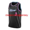 Nouveau Dwyane Wade Swingman Jersey 3 Cousu Hommes Femmes Jeunesse Basketball Maillots Taille XS-6XL