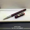 Arvfrämjande - Högkvalitativ låg serie Black Classic Fountain Pen Roller Ball Pen Exquisite Snake Clip Office Schoo275Z